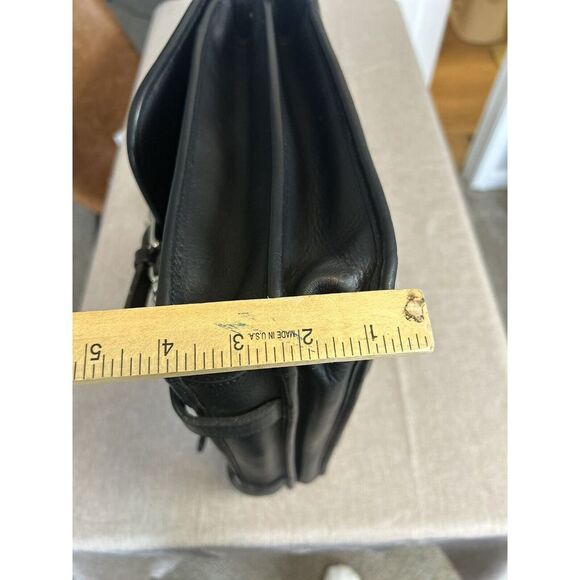 Vintage Coach Madison British Black Leather Briefcase Messenger Laptop Bag 5325 - Picture 11 of 16